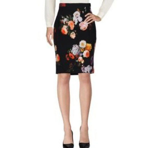 Dolce & Gabbana Floral Print Vintage 90s Y2K High Rise Back Slit Baroque Sz 38 - Picture 2 of 11